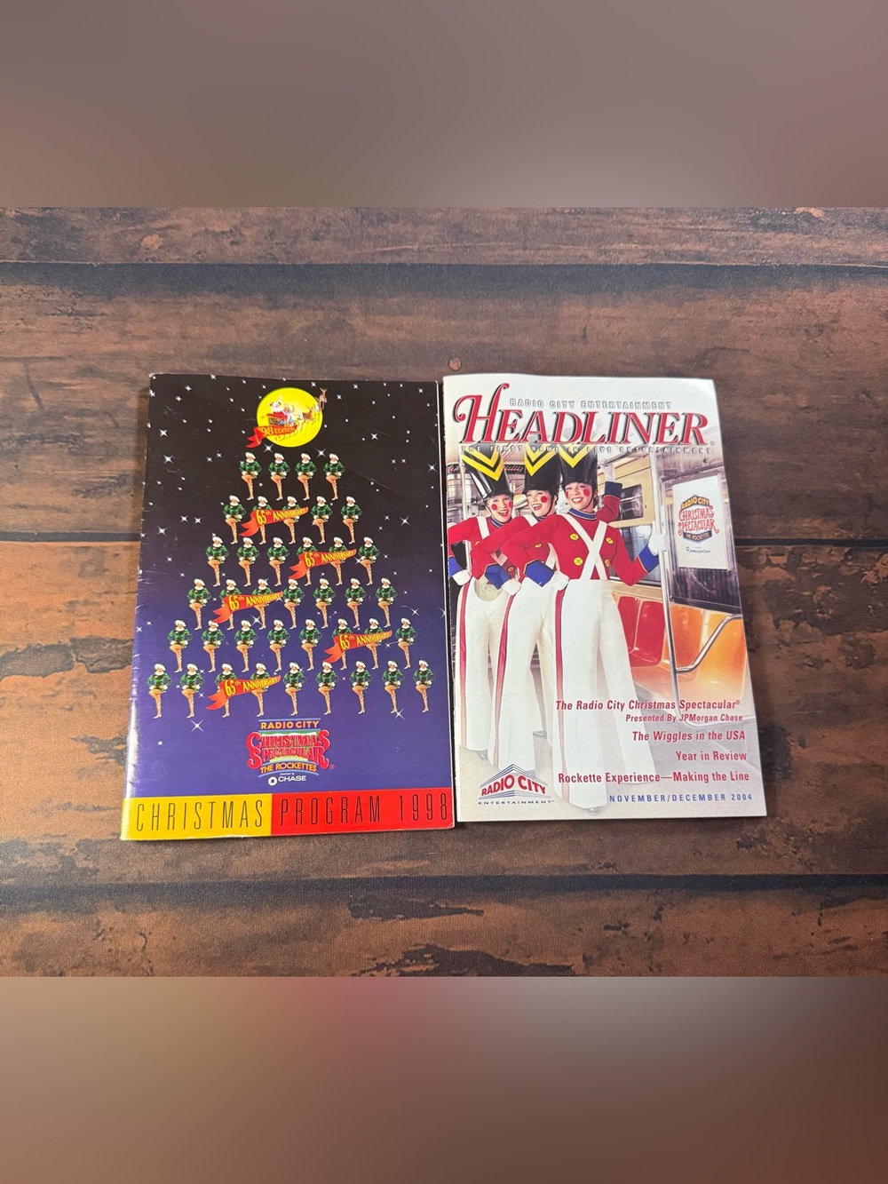 Radio City Christmas Spectacular Souvenir Programs Rare Lot 1998 & 2004